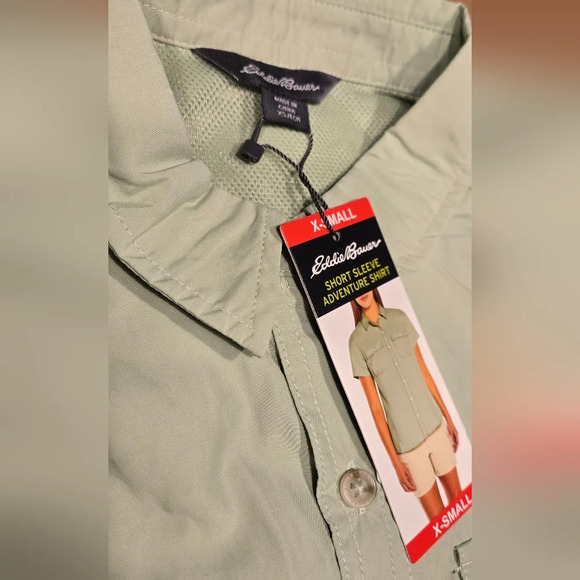 NWT Eddie Bauer Short Sleeve Adventure Shirt - Picture 4 of 7